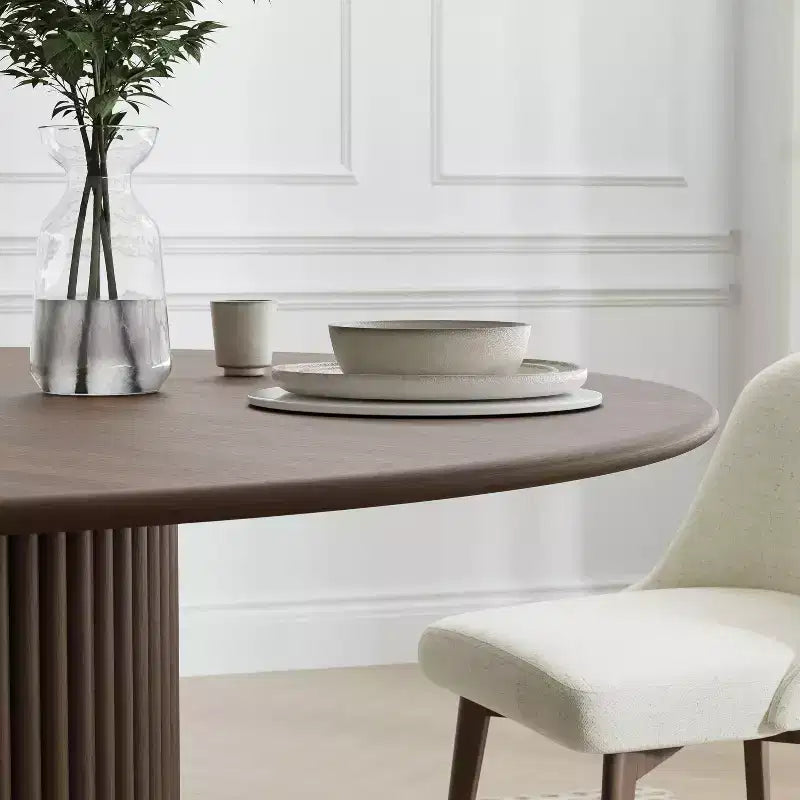 46" Round Solid Wood Dining Table, Kitchen Table