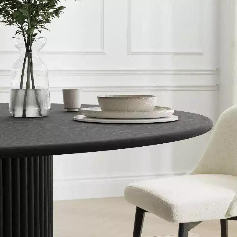 46" Round Solid Wood Dining Table, Kitchen Table