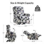 Lift Assist Power Recliner with Massage, Heat and Manual Headrest