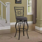 30" Swivel Stool, Charcoal Grey