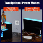Drankfles Displayplank, 3-lagen 20-inch acryl verlichte flesdisplay met afstandsbediening en app-bediening