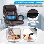 Big and Tall Office Chair 500lbs, Executive Computer Chair with Lumbar Support