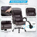 Big and Tall Office Chair 500lbs, Executive Computer Chair with Lumbar Support