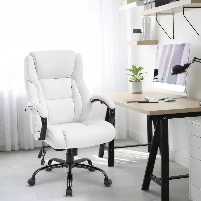 Big and Tall Office Chair 500lbs, Executive Computer Chair with Lumbar Support