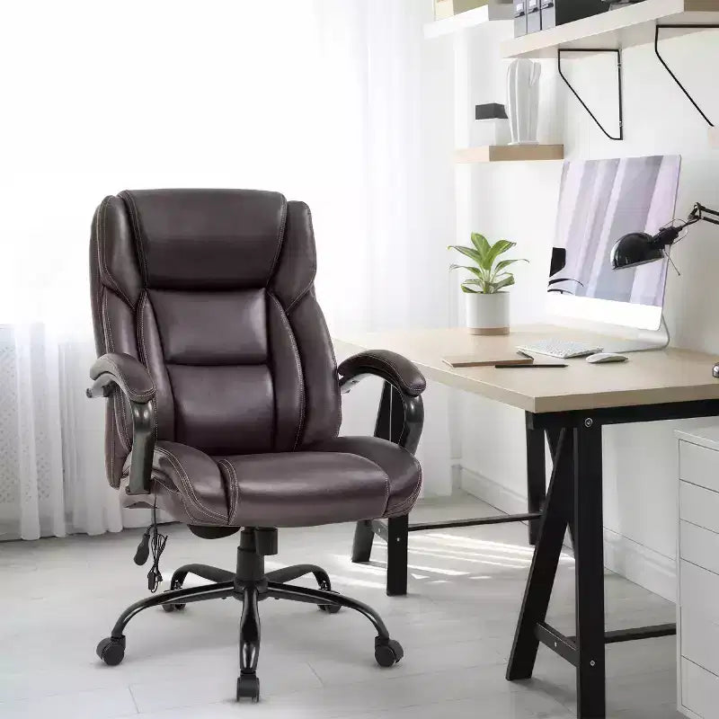 Big and Tall Office Chair 500lbs, Executive Computer Chair with Lumbar Support