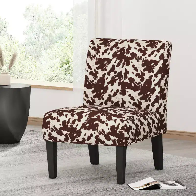Contemporary 22" Slipper Pattern Accent Chair