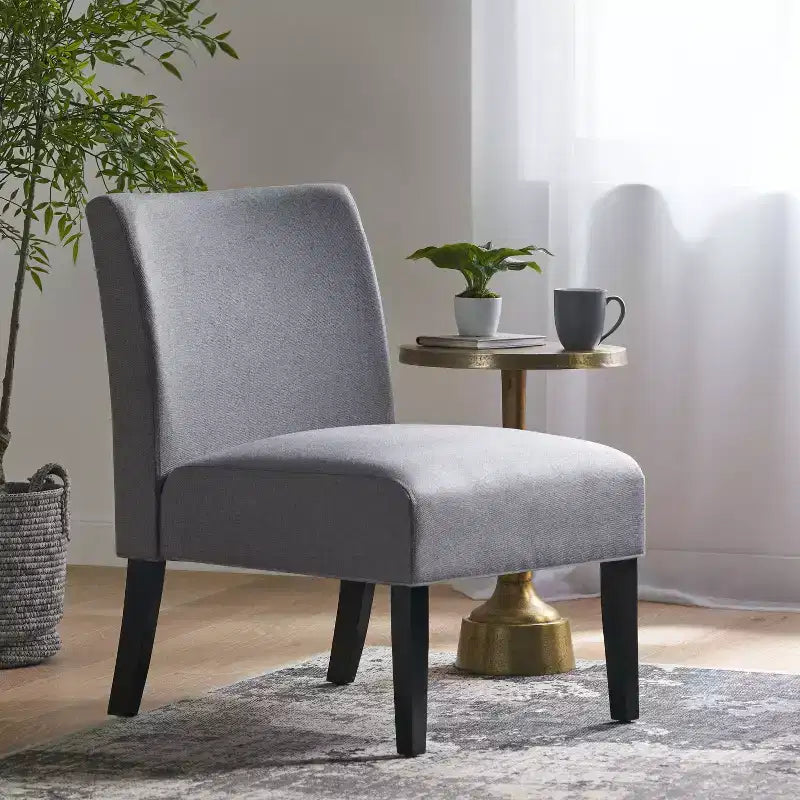 Contemporary 22" Slipper Pattern Accent Chair