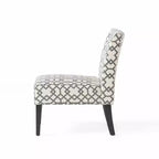 Contemporary 22" Slipper Pattern Accent Chair