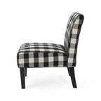 Contemporary 22" Slipper Pattern Accent Chair