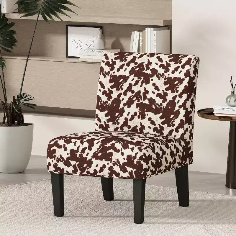 Contemporary 22" Slipper Pattern Accent Chair