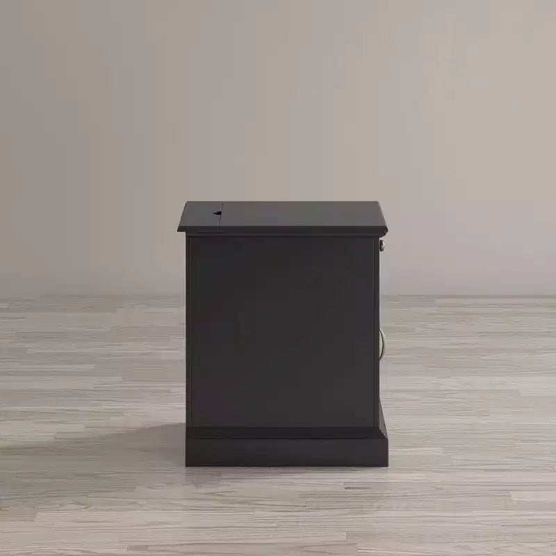 USB Charging Chairside End Table with Hidden Outlets