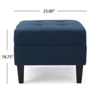 Elegant Blue Ottoman: A Perfect Addition to Your Home Decor