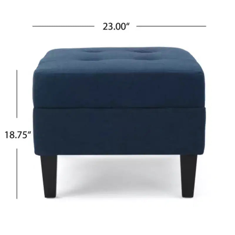 Elegant Blue Ottoman: A Perfect Addition to Your Home Decor