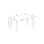 Rectangular Dining Table, 36x60 Inches