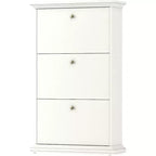 3 Drawer Shoe Cabinet, White