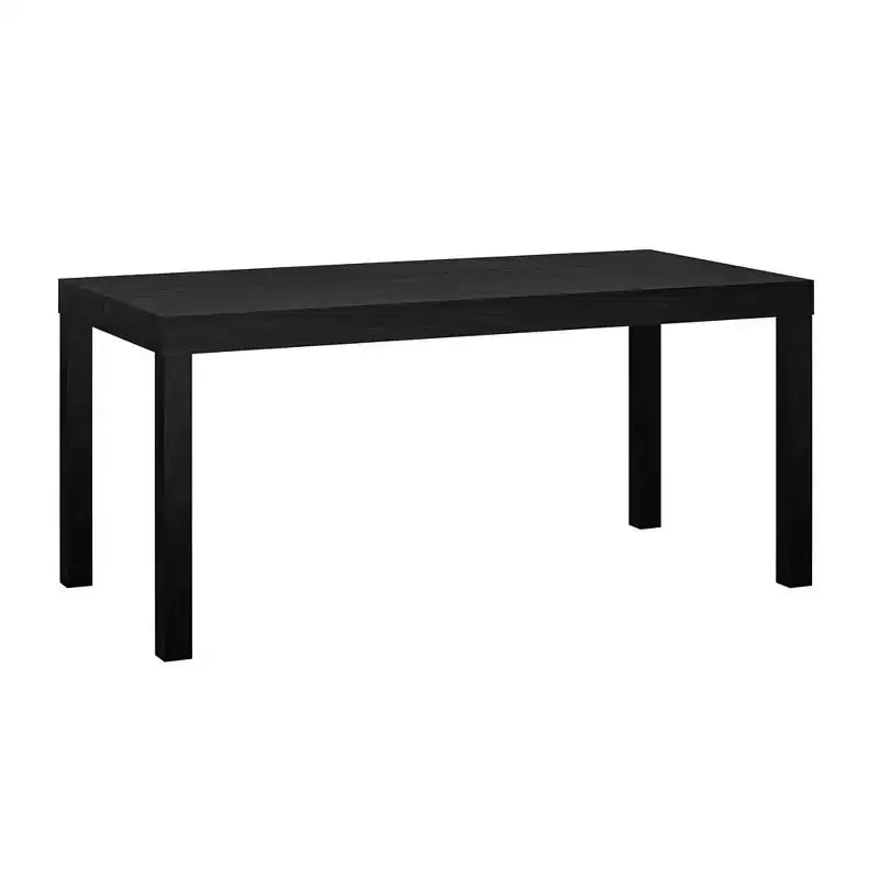 Parsons Style Coffee Table, Black Oak Finish