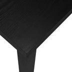 Parsons Style Coffee Table, Black Oak Finish