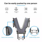 Folding Bed with Mattress, Portable Guest Bed Camping Cot, Soft Padded Rollaway Sleeping Bed