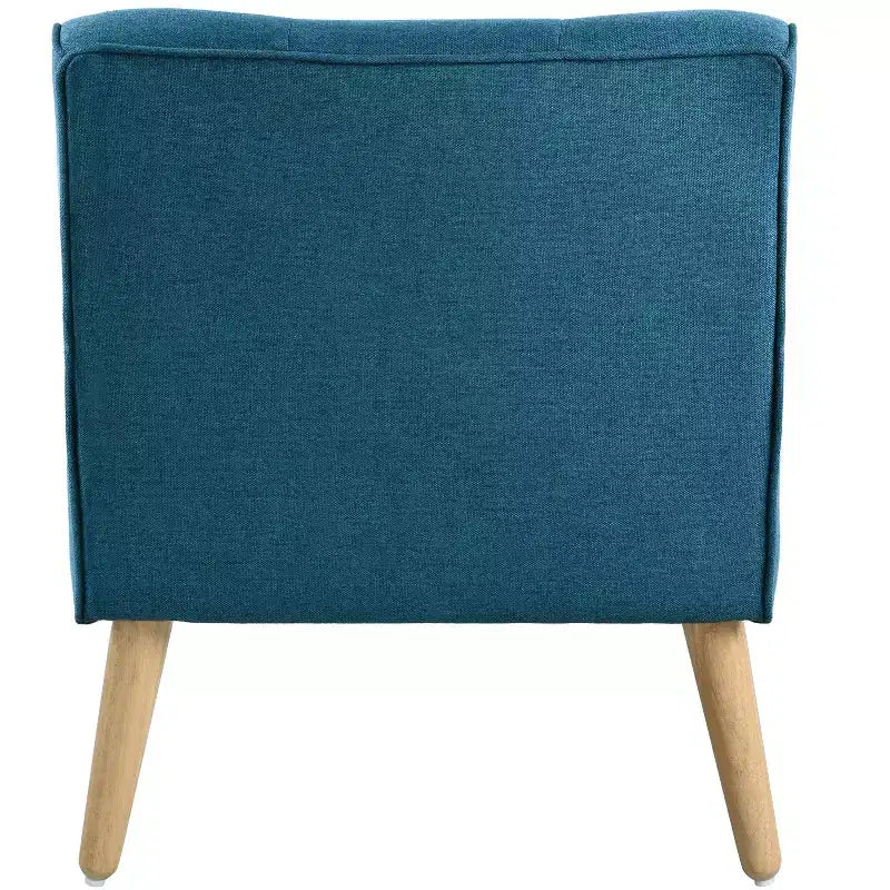 Mid-Century Modern Button Tufted Upholstered Accent Chair