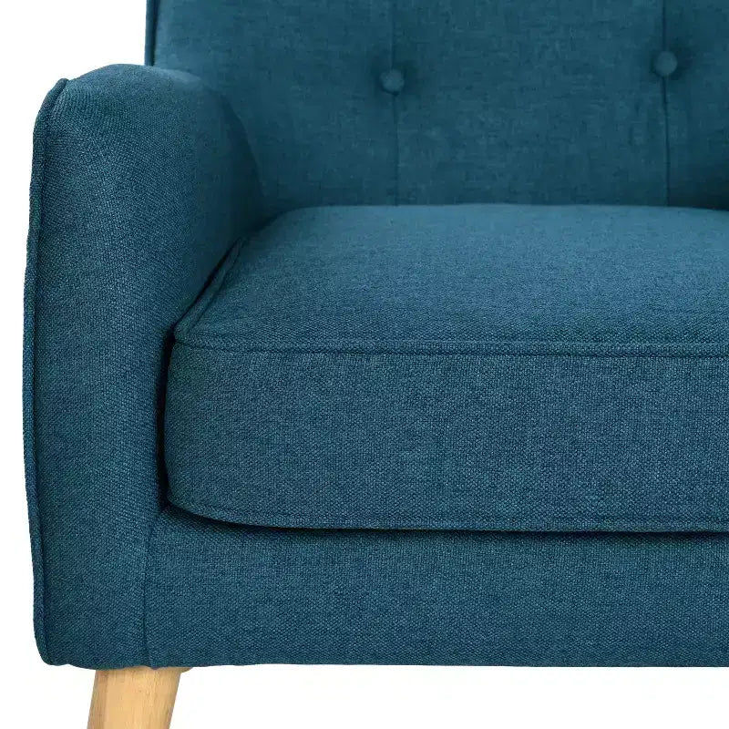 Mid-Century Modern Button Tufted Upholstered Accent Chair