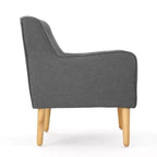 Mid-Century Modern Button Tufted Upholstered Accent Chair