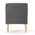 Mid-Century Modern Button Tufted Upholstered Accent Chair