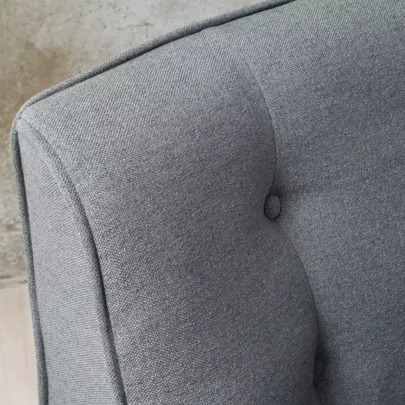 Mid-Century Modern Button Tufted Upholstered Accent Chair