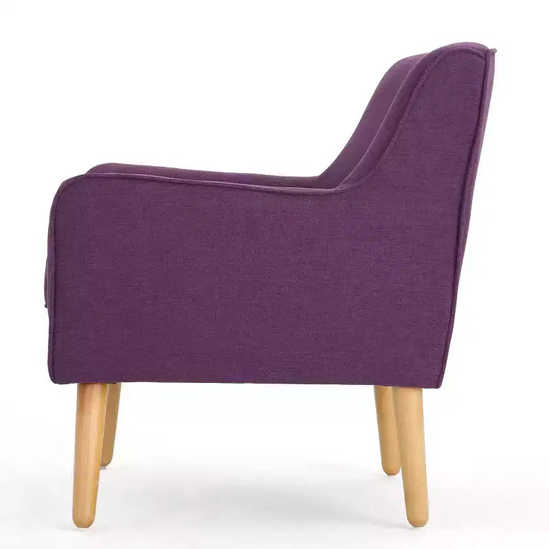 Mid-Century Modern Button Tufted Upholstered Accent Chair