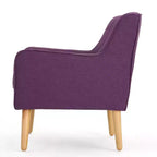 Mid-Century Modern Button Tufted Upholstered Accent Chair