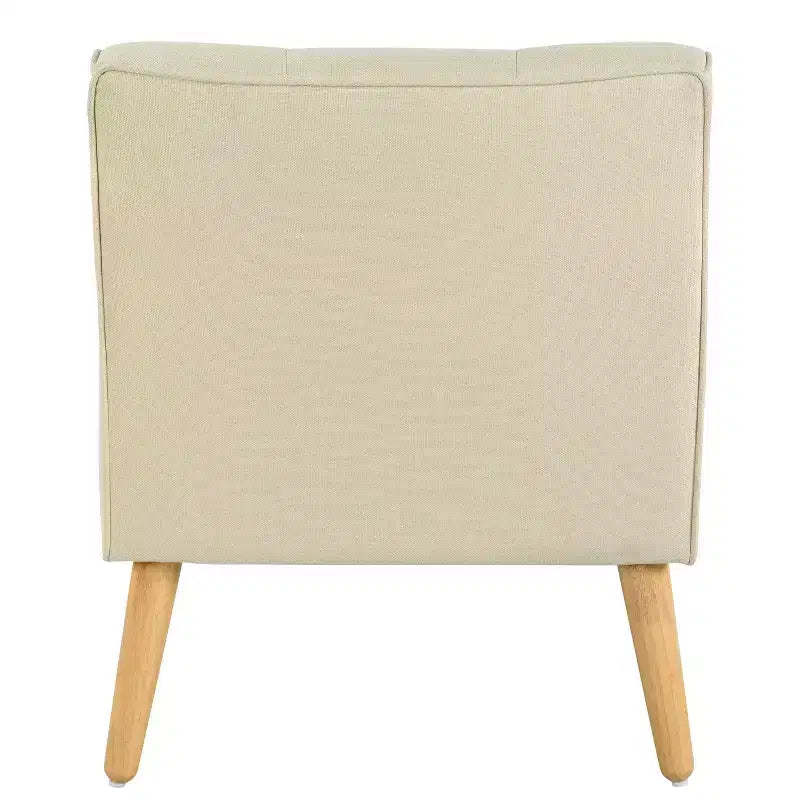 Mid-Century Modern Button Tufted Upholstered Accent Chair