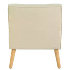 Mid-Century Modern Button Tufted Upholstered Accent Chair