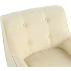 Mid-Century Modern Button Tufted Upholstered Accent Chair