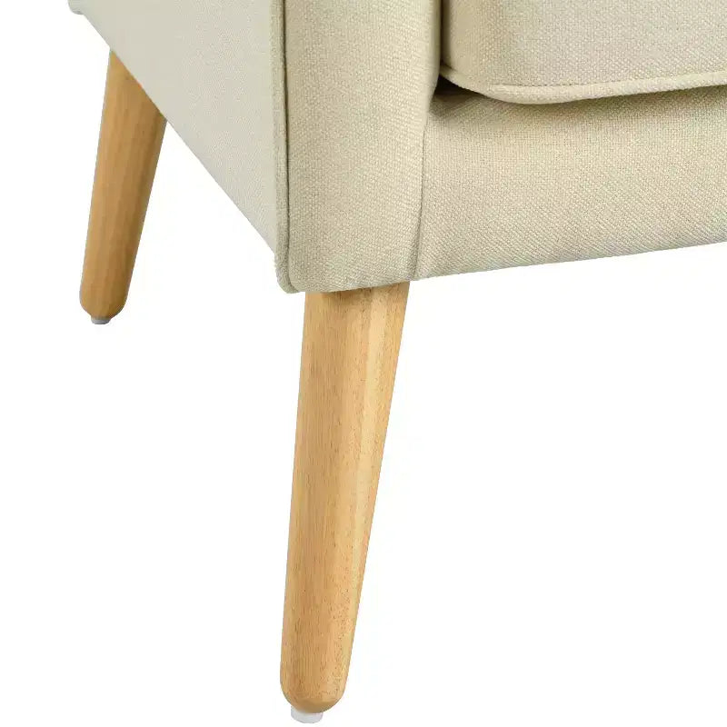 Mid-Century Modern Button Tufted Upholstered Accent Chair