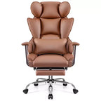 Office Desk Chair, Big and Tall Executive Chair with Footrest, Ergonomic Reclining High Back Support