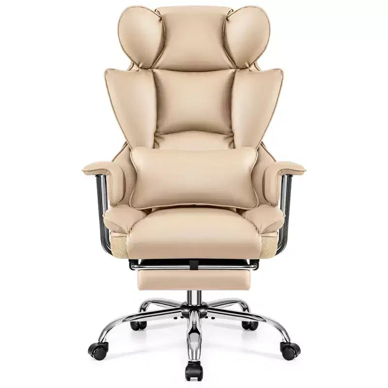 Office Desk Chair, Big and Tall Executive Chair with Footrest, Ergonomic Reclining High Back Support