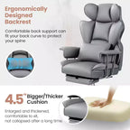Office Desk Chair, Big and Tall Executive Chair with Footrest, Ergonomic Reclining High Back Support
