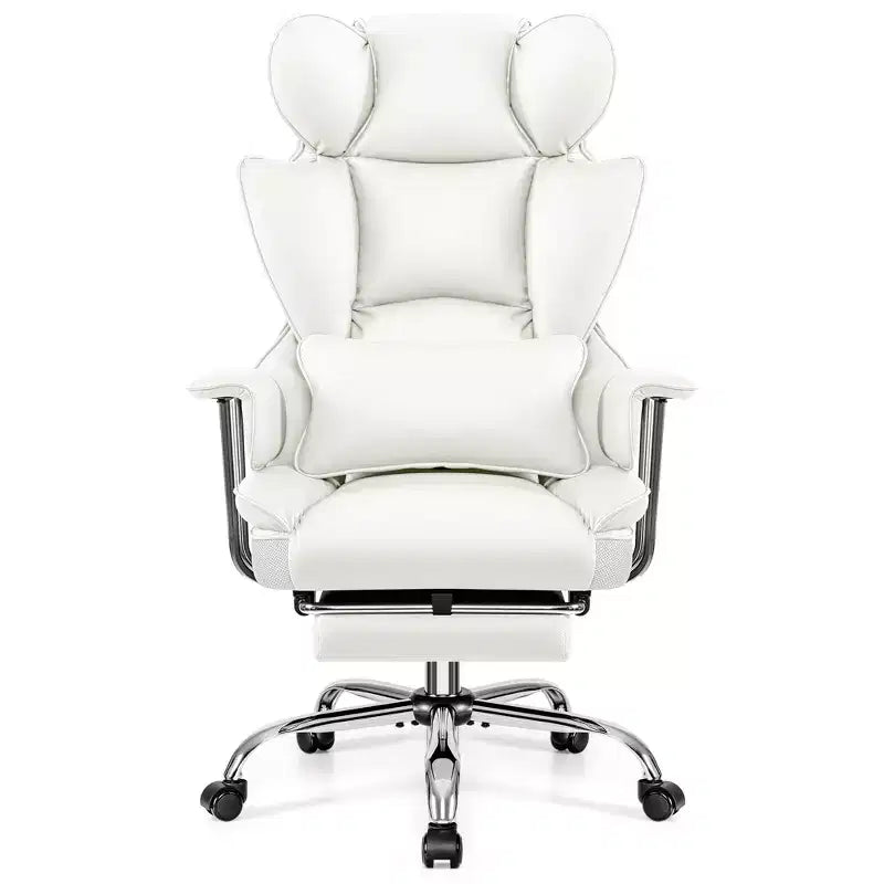 Office Desk Chair, Big and Tall Executive Chair with Footrest, Ergonomic Reclining High Back Support