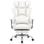 Office Desk Chair, Big and Tall Executive Chair with Footrest, Ergonomic Reclining High Back Support