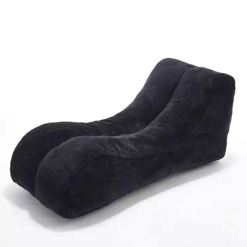 Chaise Lounge for Yoga, S Curved Bean Bag Chair, Comfy Chaise Lounge Filled with Soft Sponge, Floor Boneless Reading Sofa for Living Room Bedroom