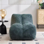 Chaise Lounge for Yoga, S Curved Bean Bag Chair, Comfy Chaise Lounge Filled with Soft Sponge, Floor Boneless Reading Sofa for Living Room Bedroom