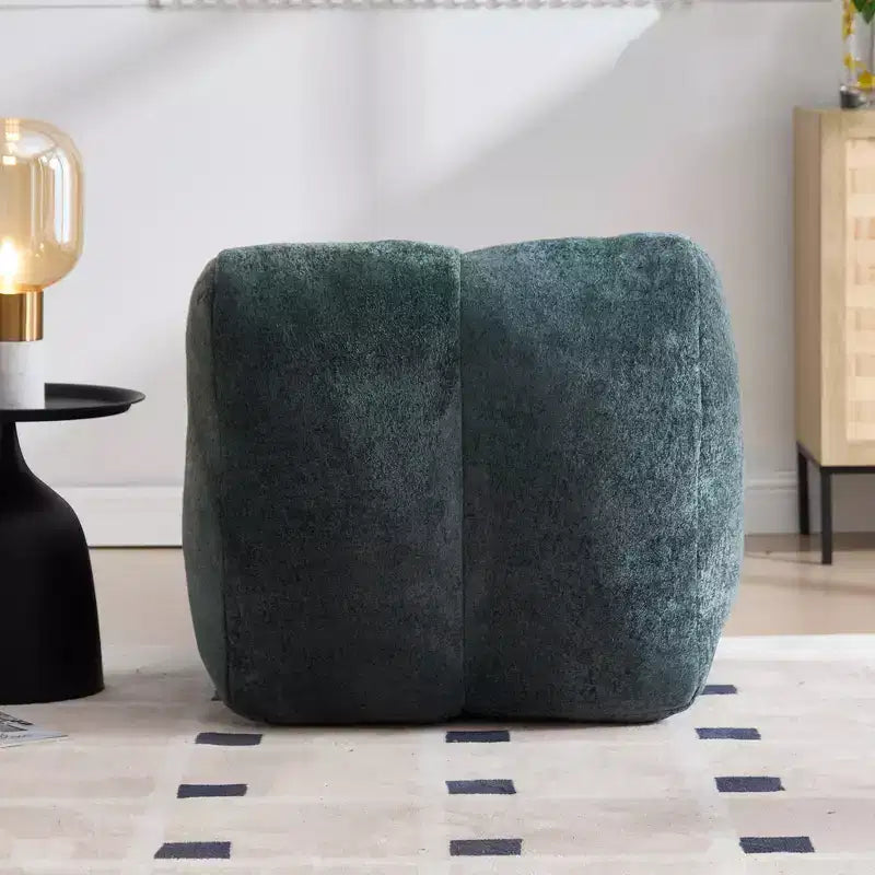 Chaise Lounge for Yoga, S Curved Bean Bag Chair, Comfy Chaise Lounge Filled with Soft Sponge, Floor Boneless Reading Sofa for Living Room Bedroom