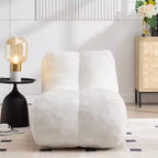 Chaise Lounge for Yoga, S Curved Bean Bag Chair, Comfy Chaise Lounge Filled with Soft Sponge, Floor Boneless Reading Sofa for Living Room Bedroom