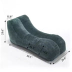 Chaise Lounge for Yoga, S Curved Bean Bag Chair, Comfy Chaise Lounge Filled with Soft Sponge, Floor Boneless Reading Sofa for Living Room Bedroom