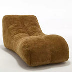 Chaise Lounge for Yoga, S Curved Bean Bag Chair, Comfy Chaise Lounge Filled with Soft Sponge, Floor Boneless Reading Sofa for Living Room Bedroom