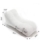 Chaise Lounge for Yoga, S Curved Bean Bag Chair, Comfy Chaise Lounge Filled with Soft Sponge, Floor Boneless Reading Sofa for Living Room Bedroom