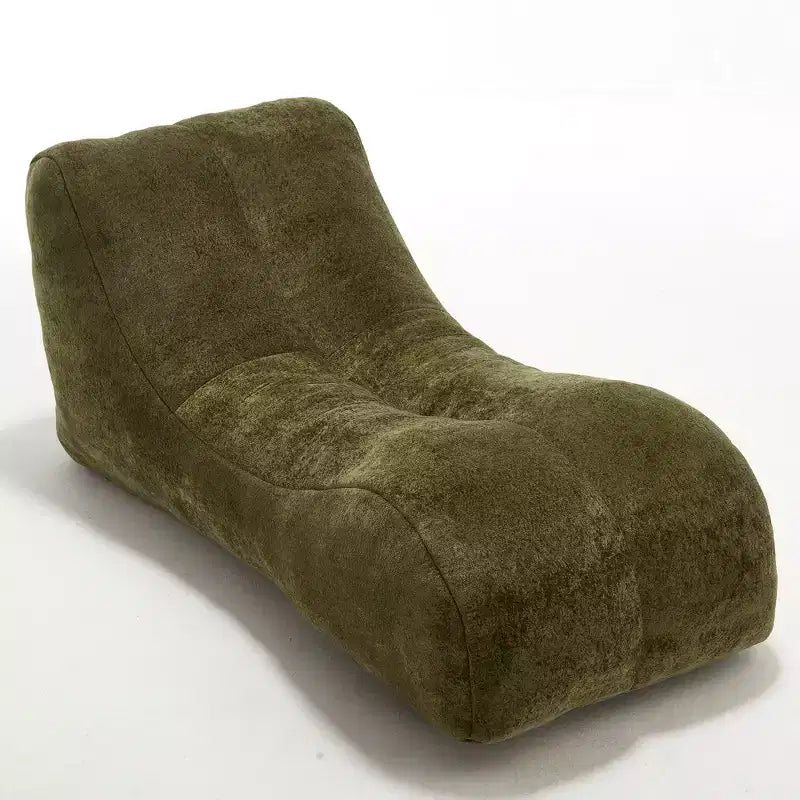 Chaise Lounge for Yoga, S Curved Bean Bag Chair, Comfy Chaise Lounge Filled with Soft Sponge, Floor Boneless Reading Sofa for Living Room Bedroom