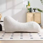 Chaise Lounge for Yoga, S Curved Bean Bag Chair, Comfy Chaise Lounge Filled with Soft Sponge, Floor Boneless Reading Sofa for Living Room Bedroom