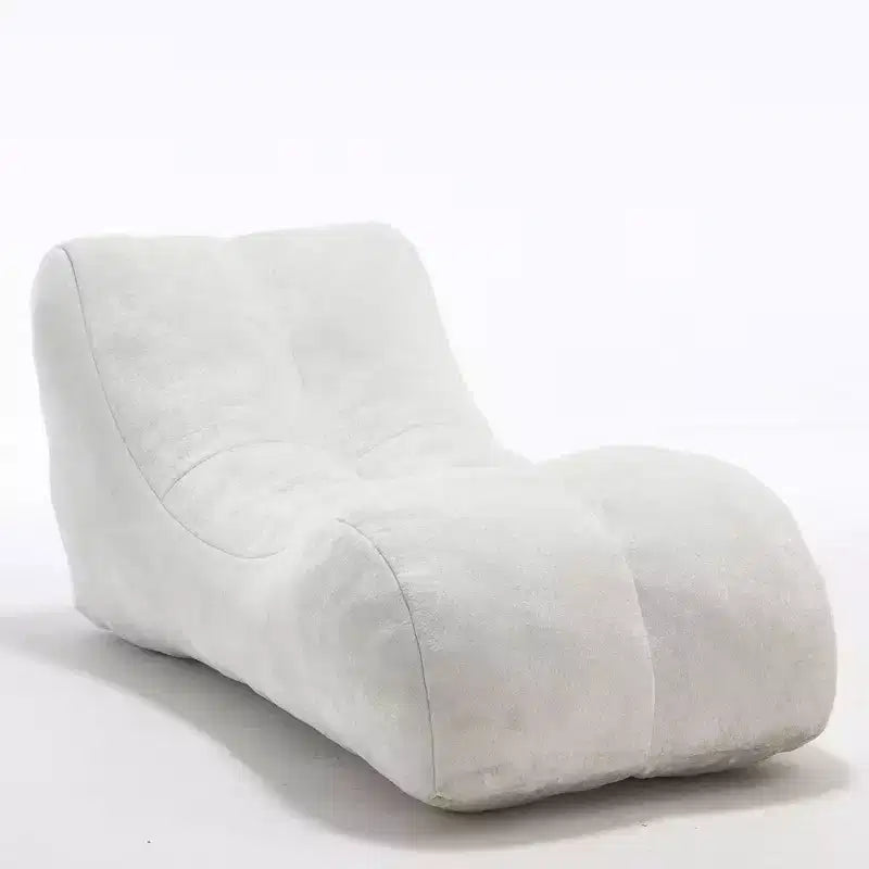 Chaise Lounge for Yoga, S Curved Bean Bag Chair, Comfy Chaise Lounge Filled with Soft Sponge, Floor Boneless Reading Sofa for Living Room Bedroom