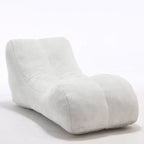 Chaise Lounge for Yoga, S Curved Bean Bag Chair, Comfy Chaise Lounge Filled with Soft Sponge, Floor Boneless Reading Sofa for Living Room Bedroom