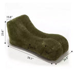 Chaise Lounge for Yoga, S Curved Bean Bag Chair, Comfy Chaise Lounge Filled with Soft Sponge, Floor Boneless Reading Sofa for Living Room Bedroom